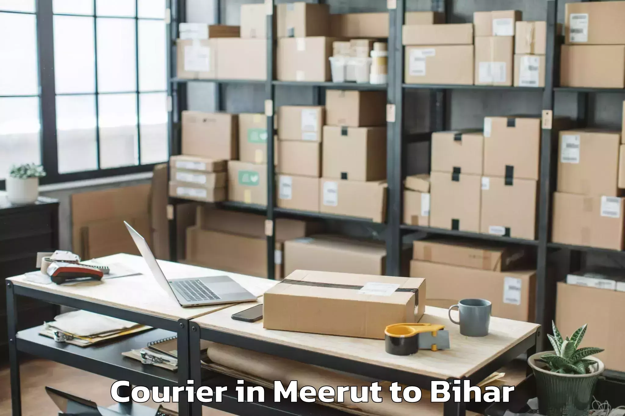 Easy Meerut to Garkha Courier Booking